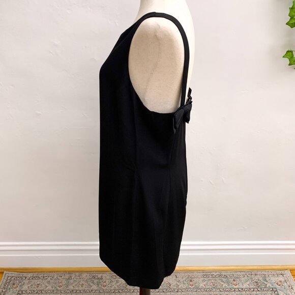 Vintage Ann Taylor Black Bow Dress Size 10 - Picture 8 of 8